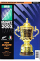 New Zealand v Italy 2003 rugby  Programme